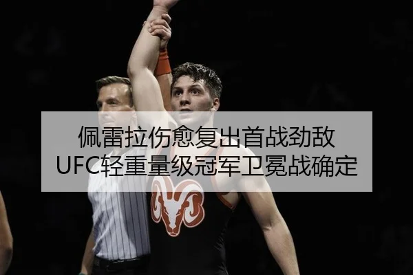 佩雷拉伤愈复出首战劲敌 UFC轻重量级冠军卫冕战确定